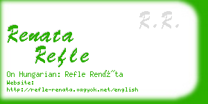renata refle business card